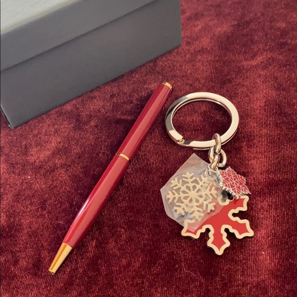 Coach Snowflake Keychain And Pen Set - image 2